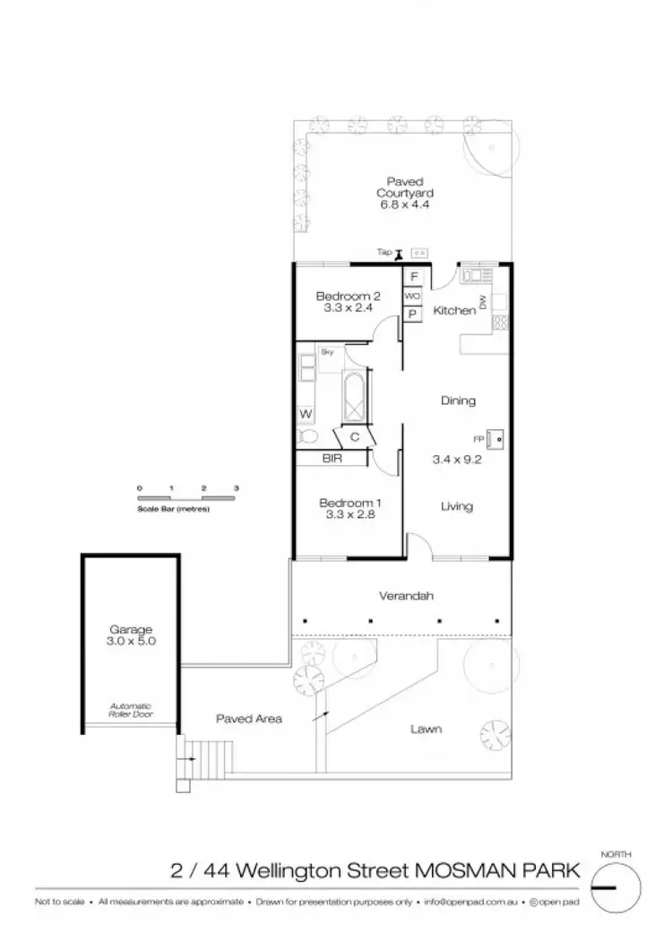Floorplan of Homely villa listing, 2/44 Wellington Street, Mosman Park WA 6012