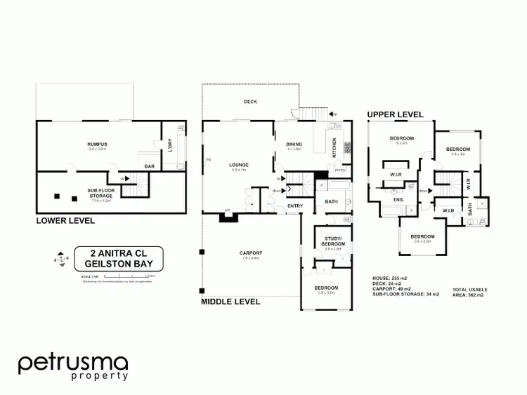 Floorplan of Homely house listing, 2 Anitra Close, Geilston Bay TAS 7015