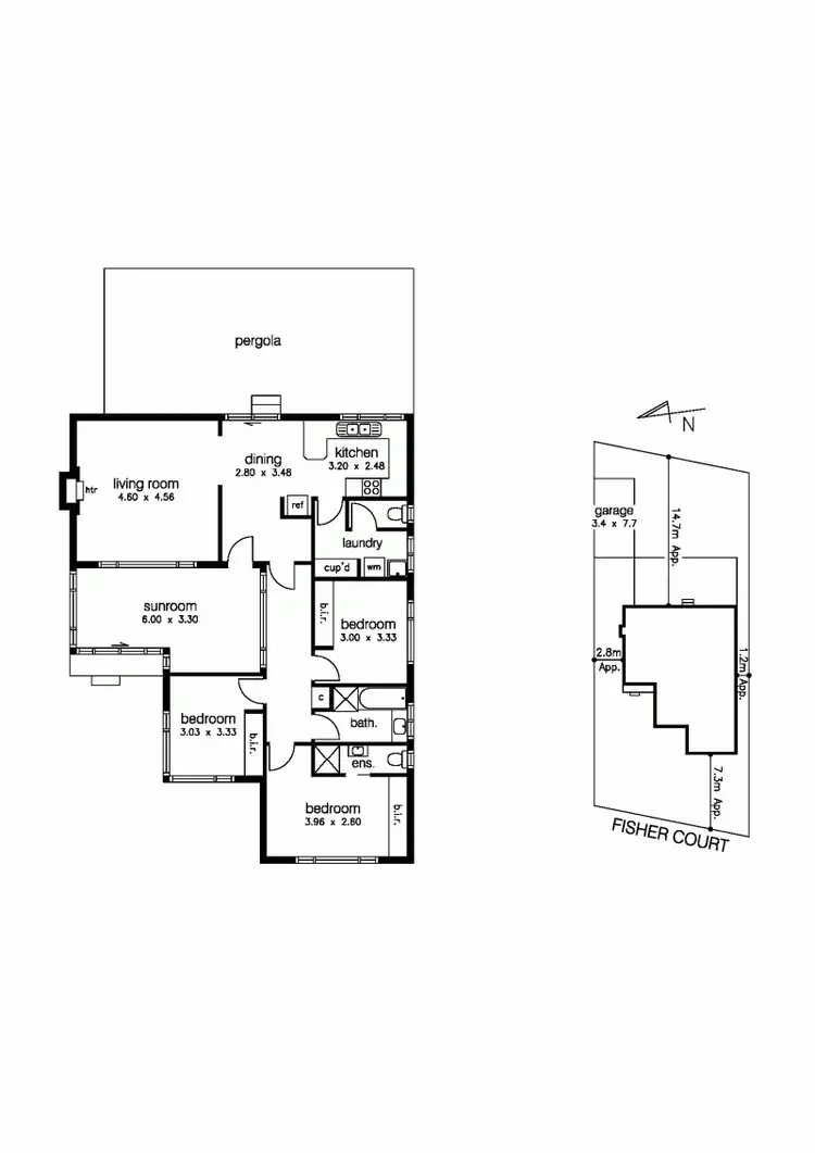 Floorplan of Homely house listing, 6 Fisher Crt, Altona VIC 3018