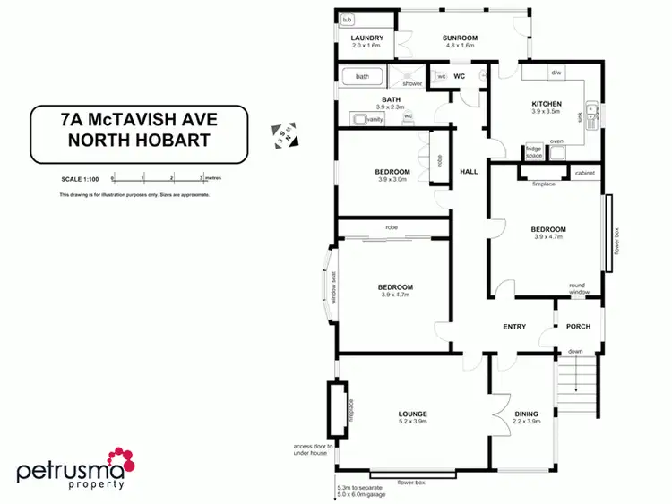 Floorplan of Homely house listing, 7A McTavish Avenue, North Hobart TAS 7000