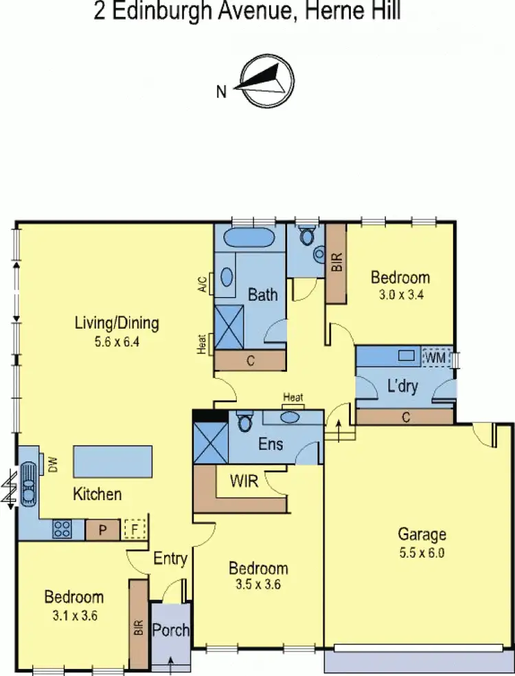Floorplan of Homely house listing, 2 Edinburgh Avenue, Herne Hill VIC 3218