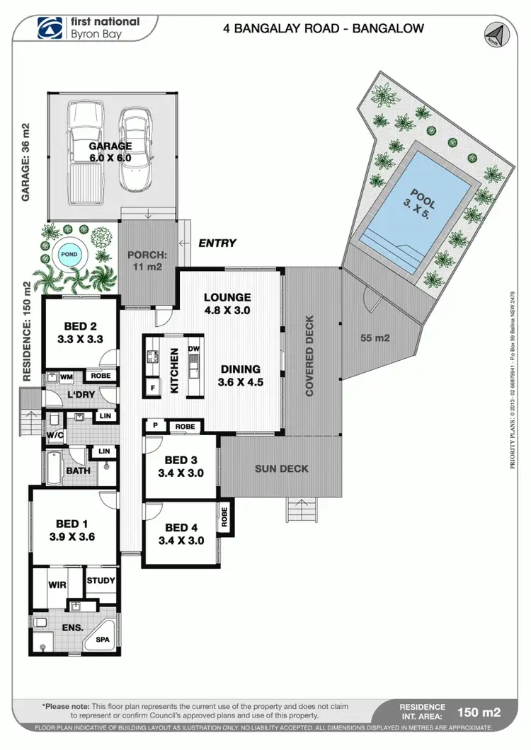 Floorplan of Homely house listing, 4 Bangalay Court, Bangalow NSW 2479