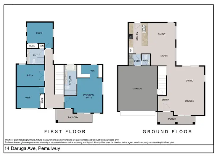 Floorplan of Homely house listing, 14 Daruga Avenue, Pemulwuy NSW 2145