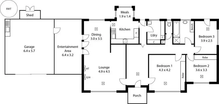 Floorplan of Homely house listing, 8 Wurinya Avenue, Stonyfell SA 5066