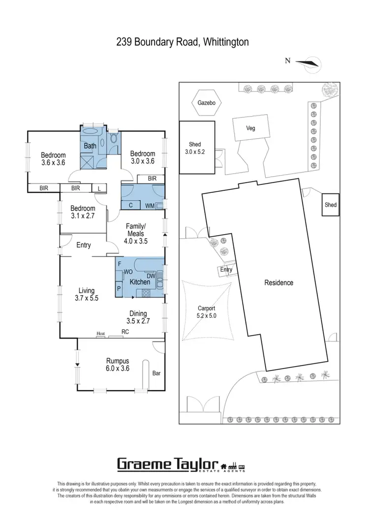 Floorplan of Homely house listing, 239 Boundary Road, Whittington VIC 3219