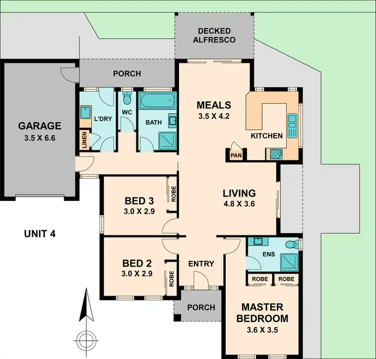 Floorplan of Homely villa listing, 4/110 WINDHAM STREET, Wallan VIC 3756