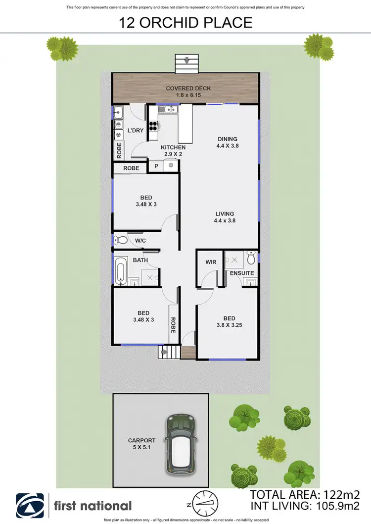 Floorplan of Homely house listing, 12 Orchid Place, Mullumbimby NSW 2482