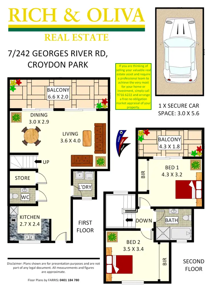 Floorplan of Homely apartment listing, 7/242 Georges River Rd (Cnr Hampton St), Croydon Park NSW 2133