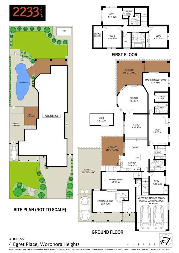 Floorplan of Homely house listing, 4 Egret Place, Woronora Heights NSW 2233