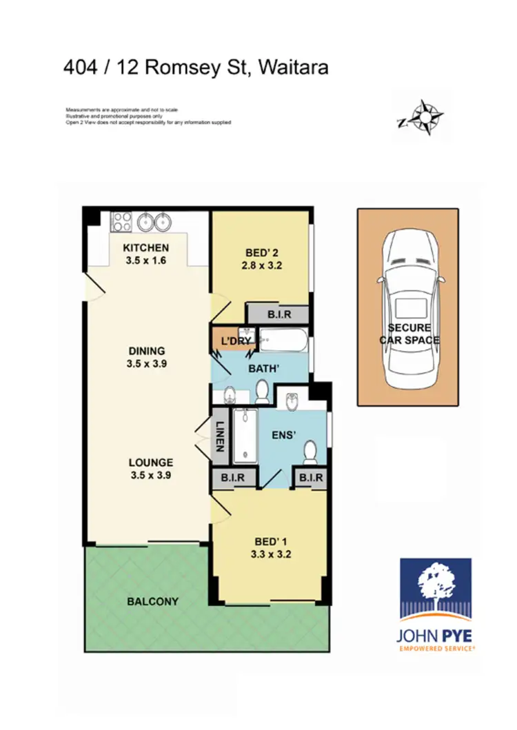 Floorplan of Homely apartment listing, 404/12-16 Romsey Street, Waitara NSW 2077
