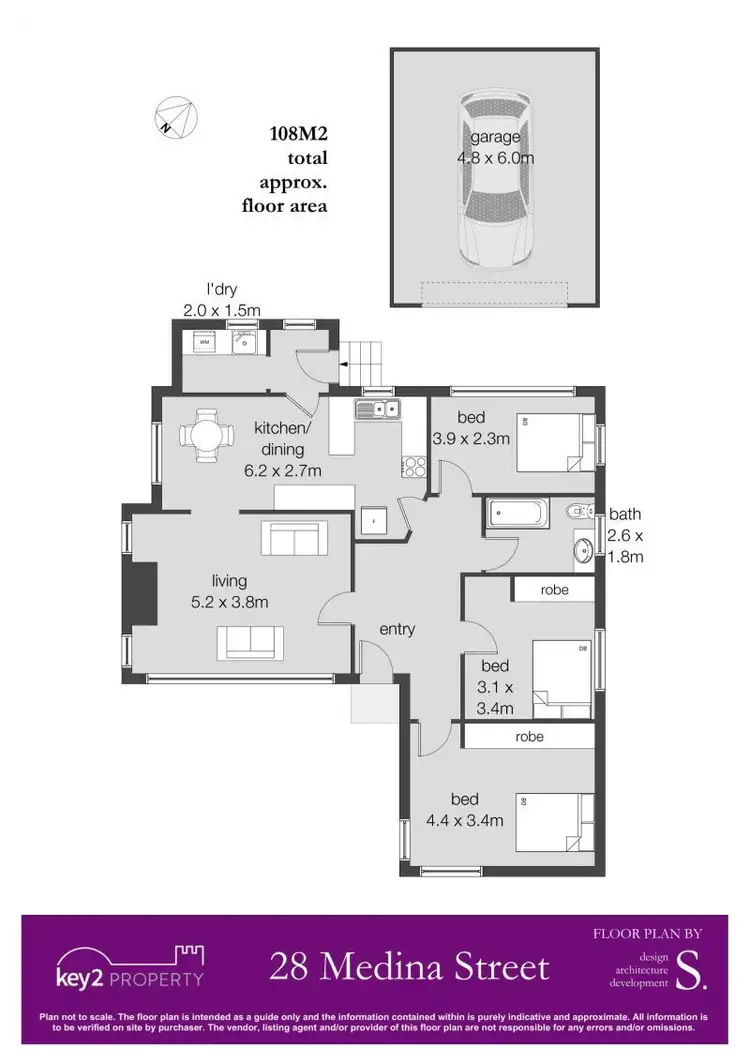 Floorplan of Homely house listing, 28 Medina Street, Youngtown TAS 7249