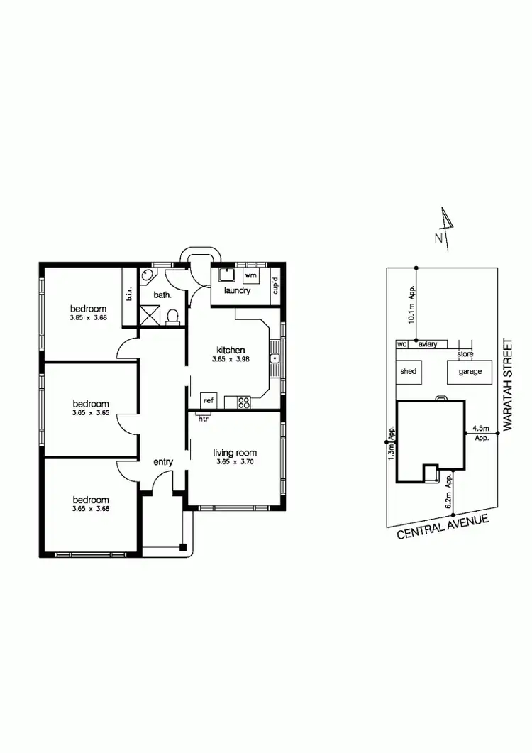 Floorplan of Homely house listing, 25 Central Avenue, Seaholme VIC 3018