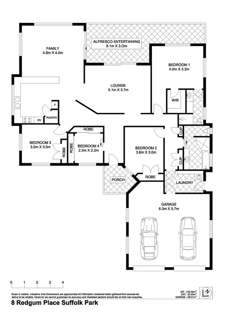 Floorplan of Homely house listing, 8 Redgum Place, Suffolk Park NSW 2481