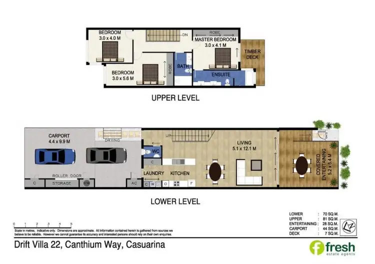 Floorplan of Homely townhouse listing, 22/2-8 Canthium Way, Casuarina NSW 2487