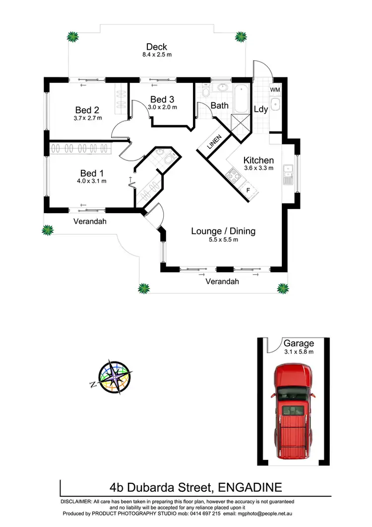 Floorplan of Homely villa listing, 4B Dubarda Street, Engadine NSW 2233