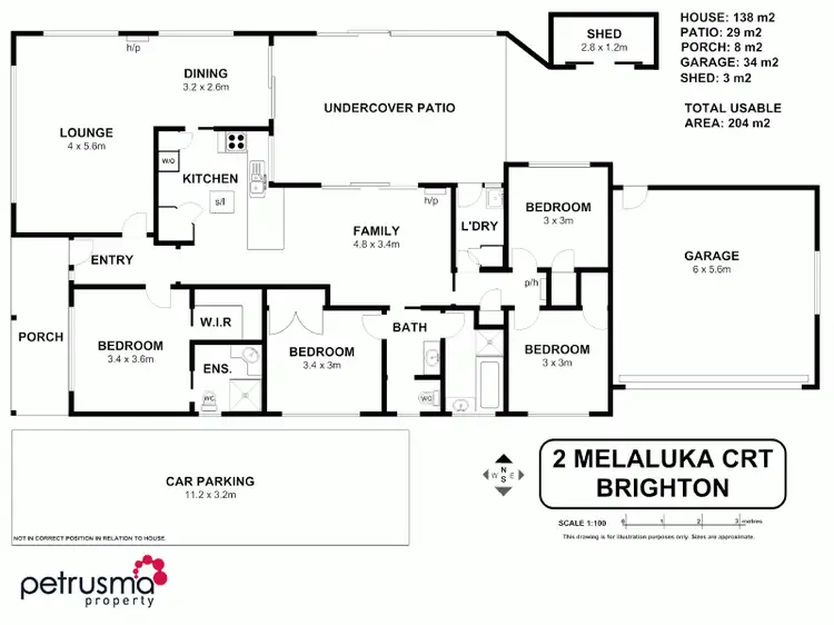 Floorplan of Homely house listing, 2 Melaluka Court, Brighton TAS 7030