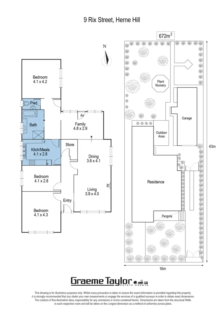 Floorplan of Homely house listing, 9 Rix Street, Herne Hill VIC 3218