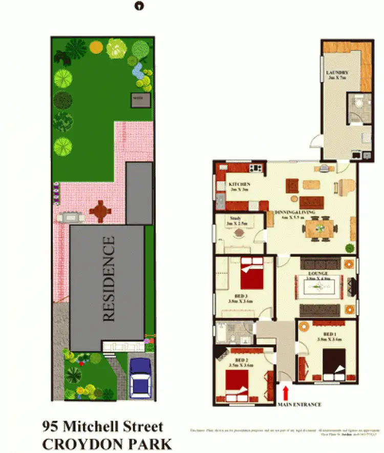 Floorplan of Homely house listing, 95 Mitchell St, Croydon Park NSW 2133