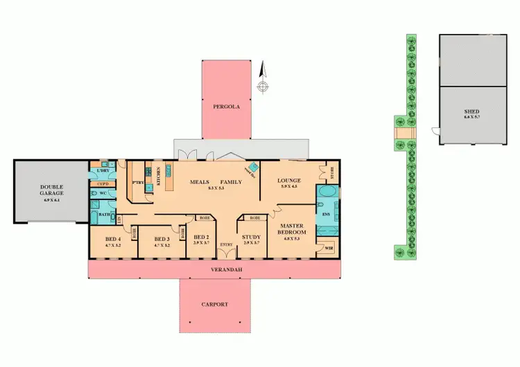 Floorplan of Homely house listing, 17 MATHIESONS ROAD,, Wandong VIC 3758