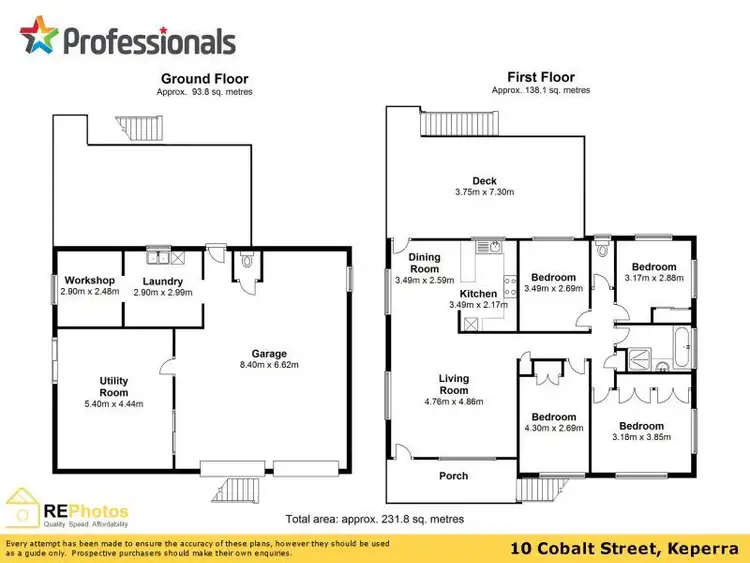 Floorplan of Homely house listing, 10 Cobalt Street, Keperra QLD 4054