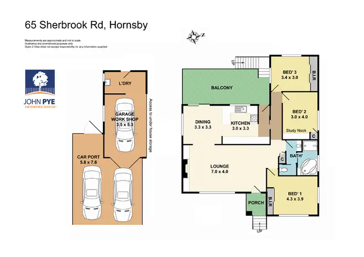 Floorplan of Homely house listing, 65 Sherbrook Road, Hornsby NSW 2077