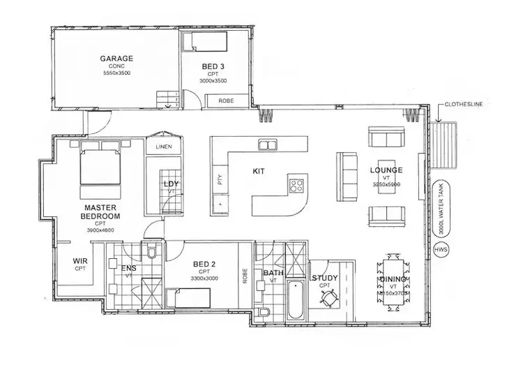 Floorplan of Homely house listing, 2 Hadlow Drive, Cameron Park NSW 2285