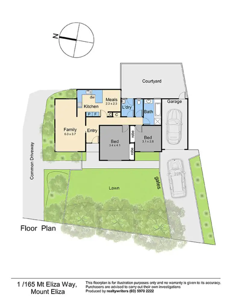 Floorplan of Homely unit listing, 1/165 Mt Eliza Way, Mount Eliza VIC 3930