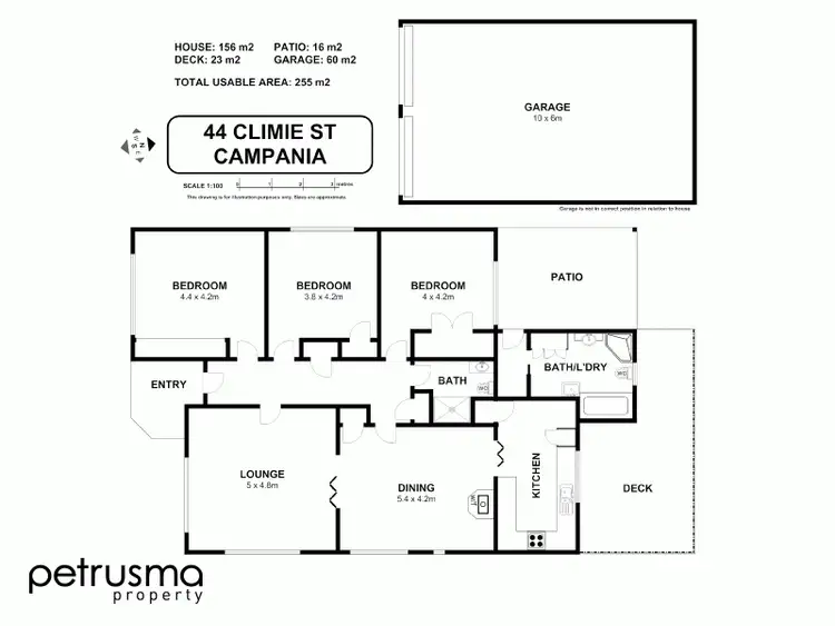 Floorplan of Homely house listing, 44 Climie Street, Campania TAS 7026