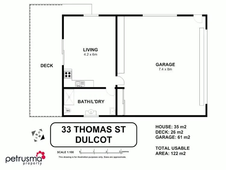 Floorplan of Homely house listing, 33 Thomas Street, Dulcot TAS 7025