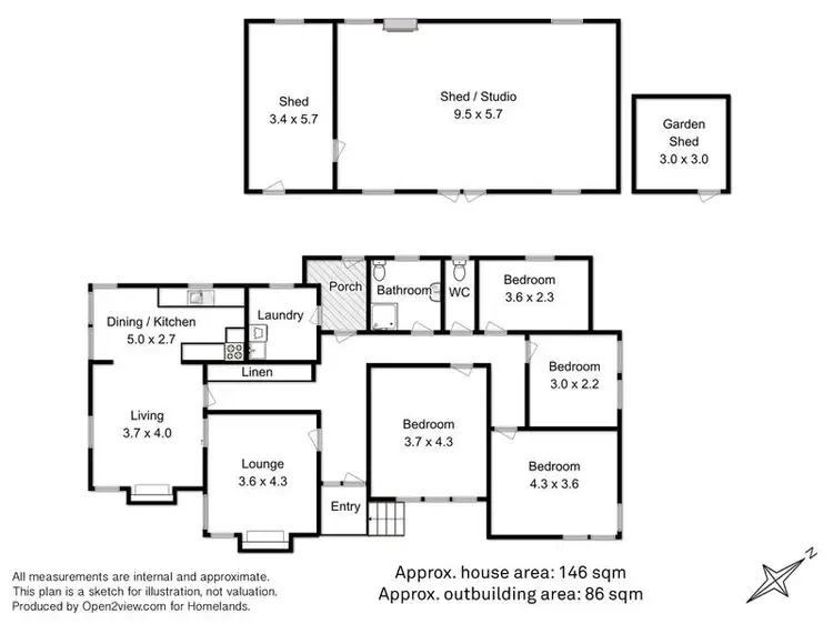 Floorplan of Homely house listing, 386 Lymington Road, Lymington TAS 7109