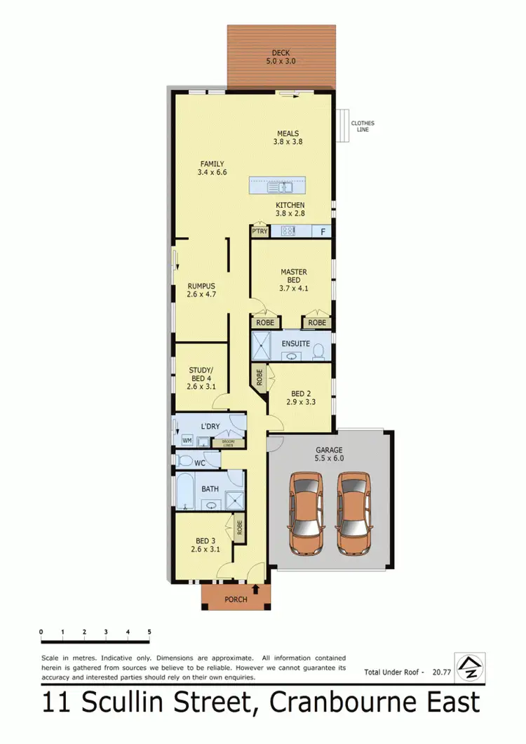 Floorplan of Homely house listing, 11 SCULLIN STREET, Cranbourne East VIC 3977