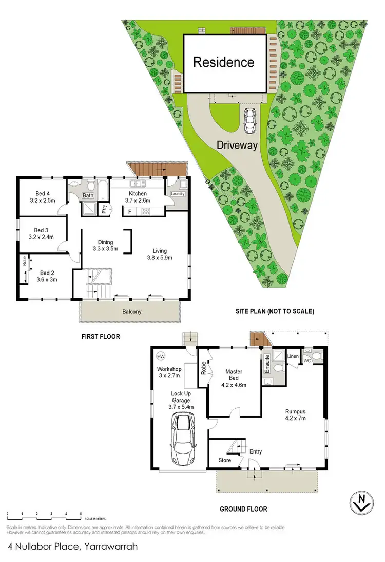 Floorplan of Homely house listing, 4 Nullabor Place, Yarrawarrah NSW 2233