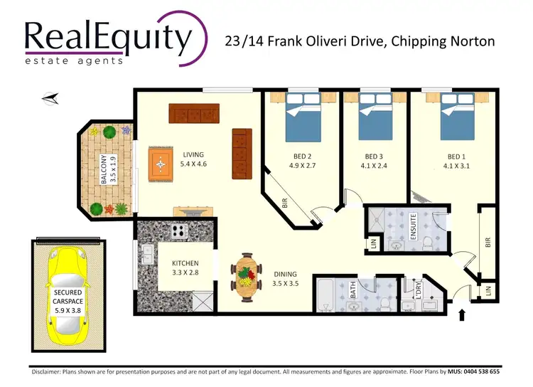 Floorplan of Homely unit listing, 23/14 Frank Oliveri Drive, Chipping Norton NSW 2170