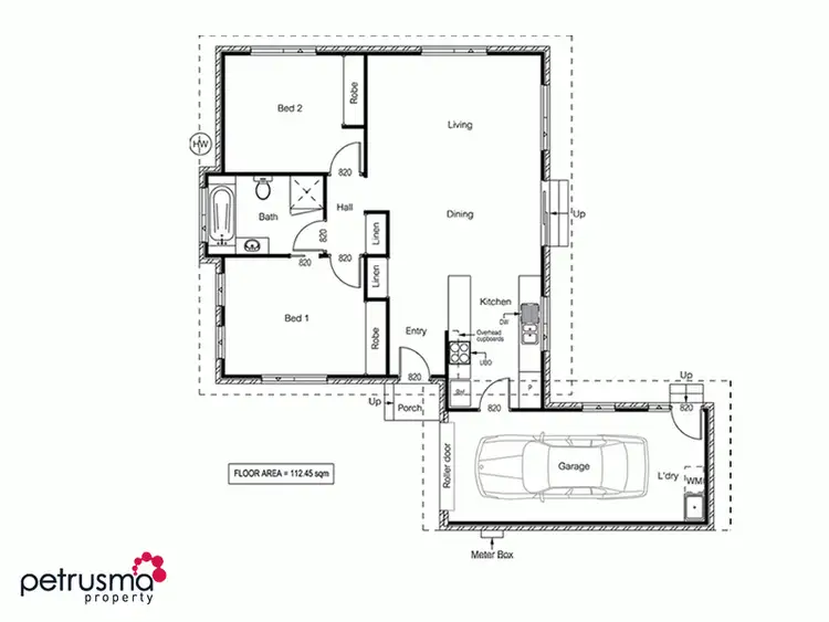 Floorplan of Homely unit listing, 5/15-17 Horsham Road, Oakdowns TAS 7019