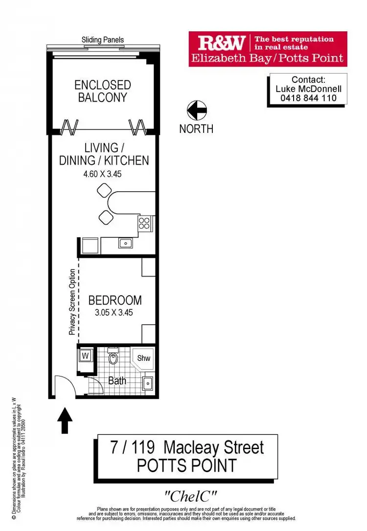 Floorplan of Homely apartment listing, 7/119 Macleay Street, Potts Point NSW 2011