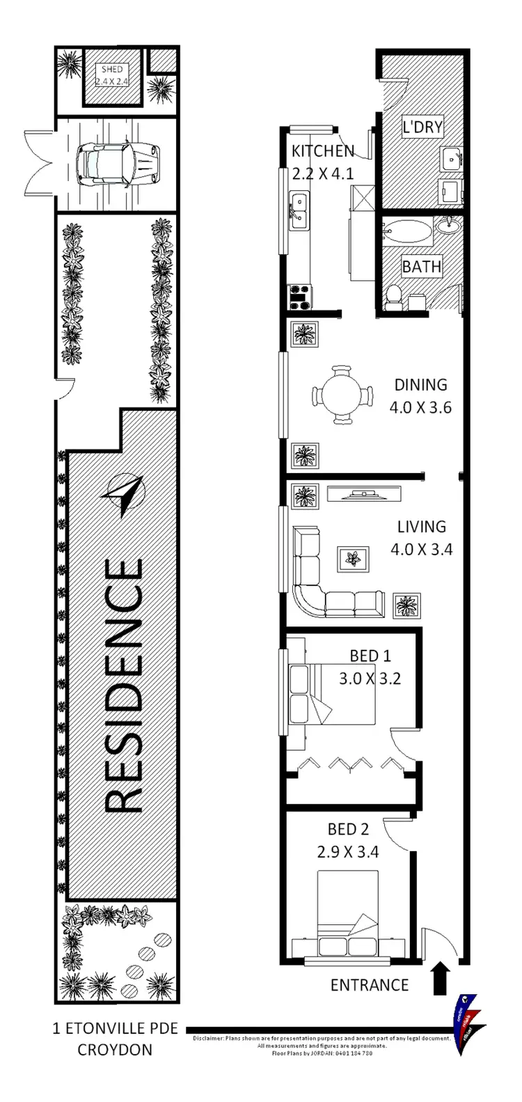 Floorplan of Homely house listing, 1 Etonville Parade, Croydon NSW 2132