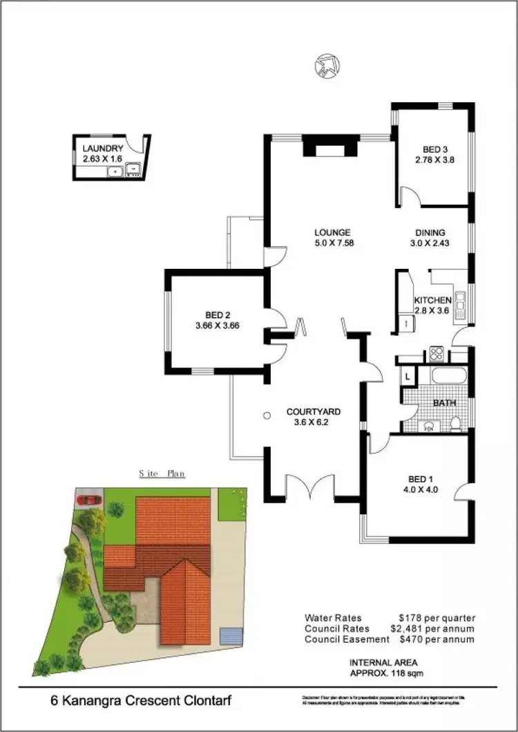 Floorplan of Homely house listing, 6 Kanangra Crescent, Clontarf NSW 2093
