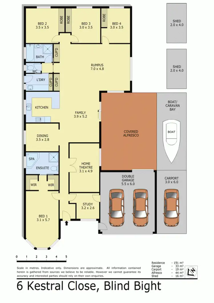 Floorplan of Homely house listing, 6 KESTRAL CLOSE, Blind Bight VIC 3980