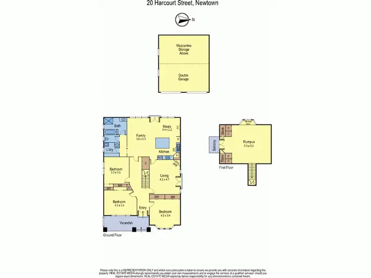 Floorplan of Homely house listing, 20 Harcourt Street, Newtown VIC 3220