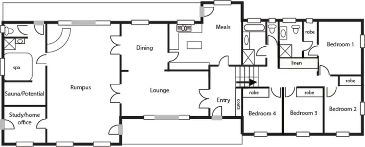 Floorplan of Homely house listing, 1 Darrell Place, Chapman ACT 2611