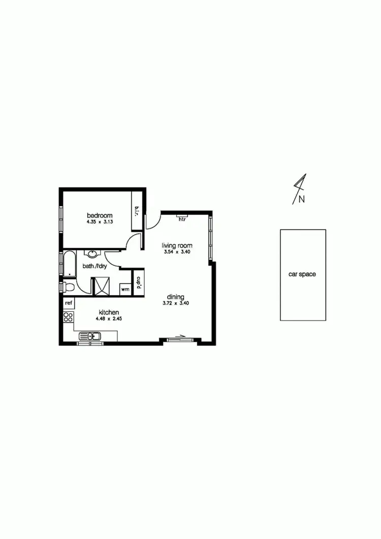 Floorplan of Homely unit listing, 1/253 Esplanade, Altona VIC 3018