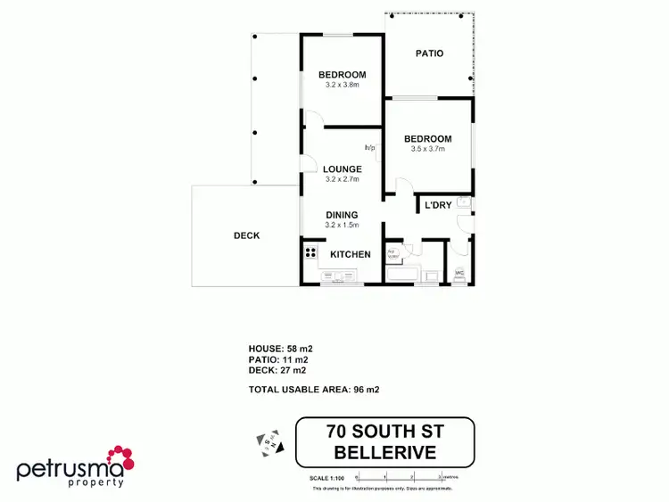 Floorplan of Homely house listing, 70 South Street, Bellerive TAS 7018