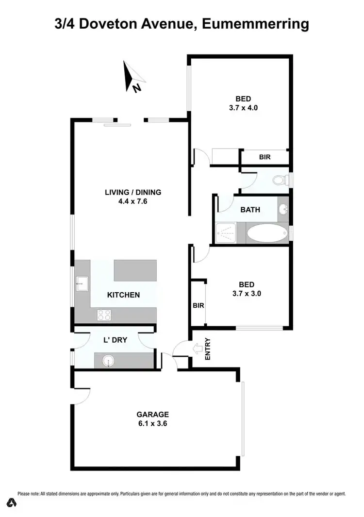 Floorplan of Homely unit listing, 3/4 Doveton Avenue, Eumemmerring VIC 3177