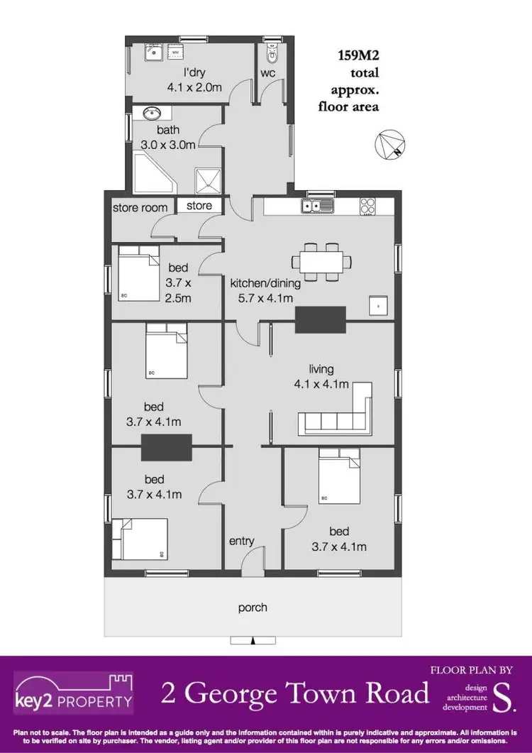 Floorplan of Homely house listing, 2 George Town Road, Newnham TAS 7248