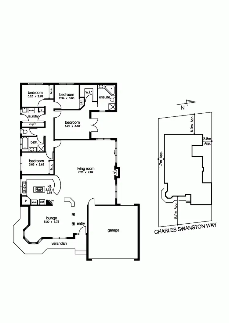 Floorplan of Homely house listing, 13 Charles Swanston Way, Seabrook VIC 3028