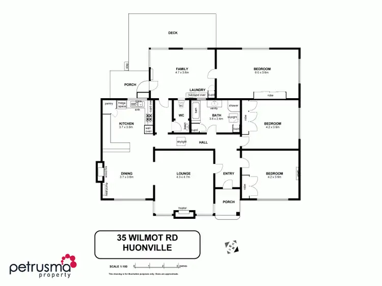 Floorplan of Homely house listing, 35 Wilmot Road, Huonville TAS 7109