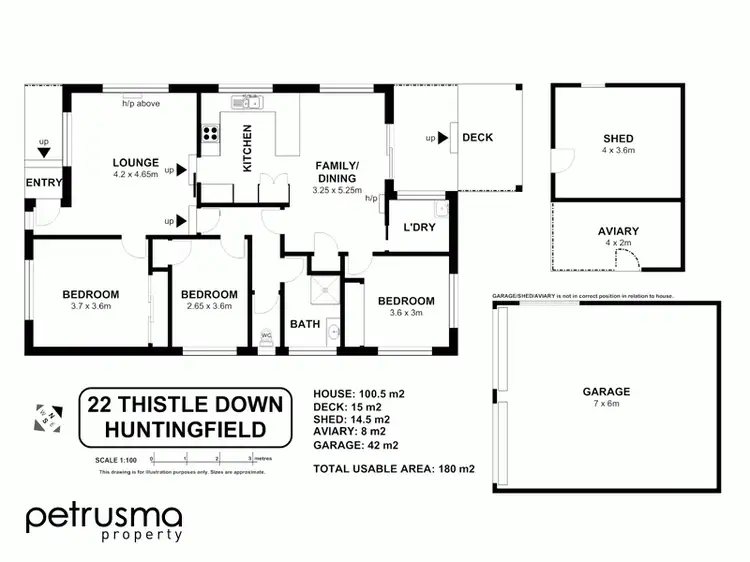 Floorplan of Homely house listing, 22 Thistle Down, Huntingfield TAS 7055