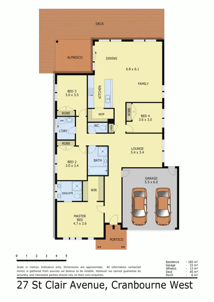 Floorplan of Homely house listing, 27 ST CLAIR AVENUE, Cranbourne West VIC 3977