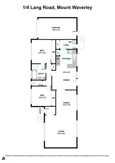 Floorplan of Homely unit listing, 1/4 Lang Road, Mount Waverley VIC 3149