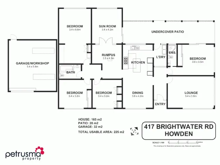 Floorplan of Homely house listing, 417 Brightwater Road, Howden TAS 7054
